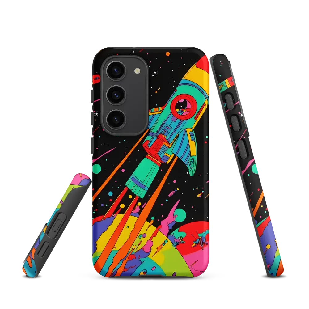 Cosmic Voyage: The Neon Lift-Off
