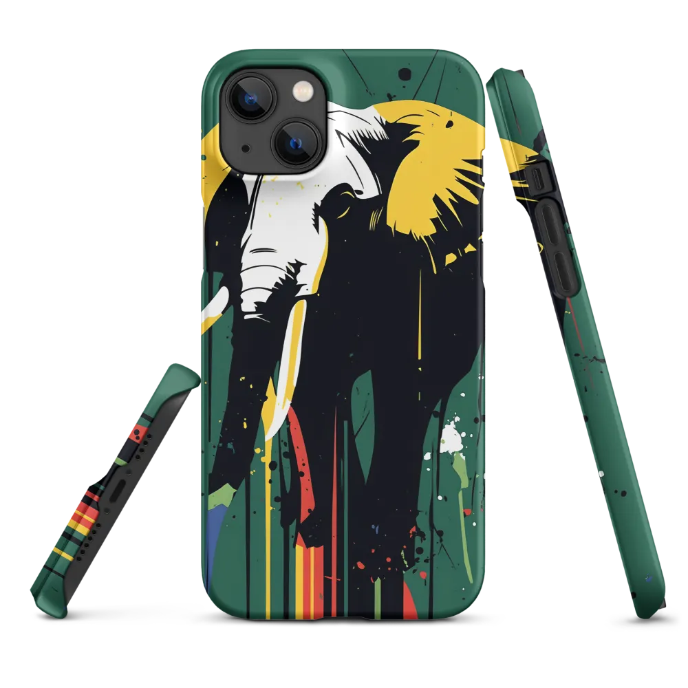 Majestic Minimalism: The Colorful Elephant