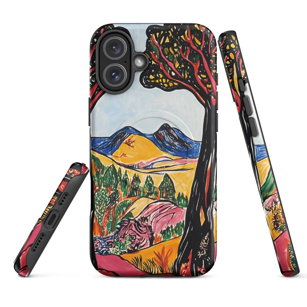 Vibrant Nature's Embrace | Phone Case |  16 Plus | MagSafe® Tough Case | Matte
