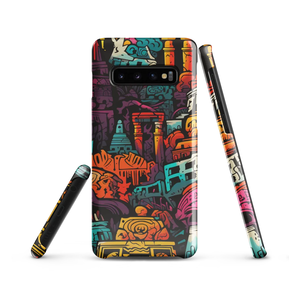 Vibrant Urban Surrealism | Phone Case |  S10 | Snap Case | Glossy