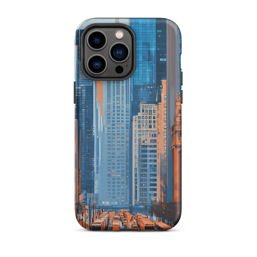 Urban Symphony in Blue and Orange