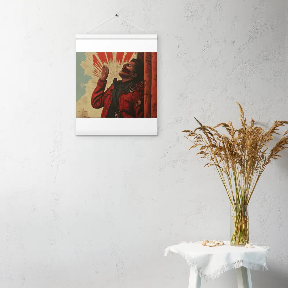 Defiant Echoes of Ruin | Poster With White Wood Hanger | 16″×20″