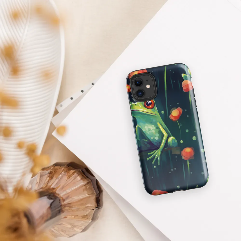 Playful Frogs in a Lush Pond | Phone Case |  11 | Tough Case | Glossy
