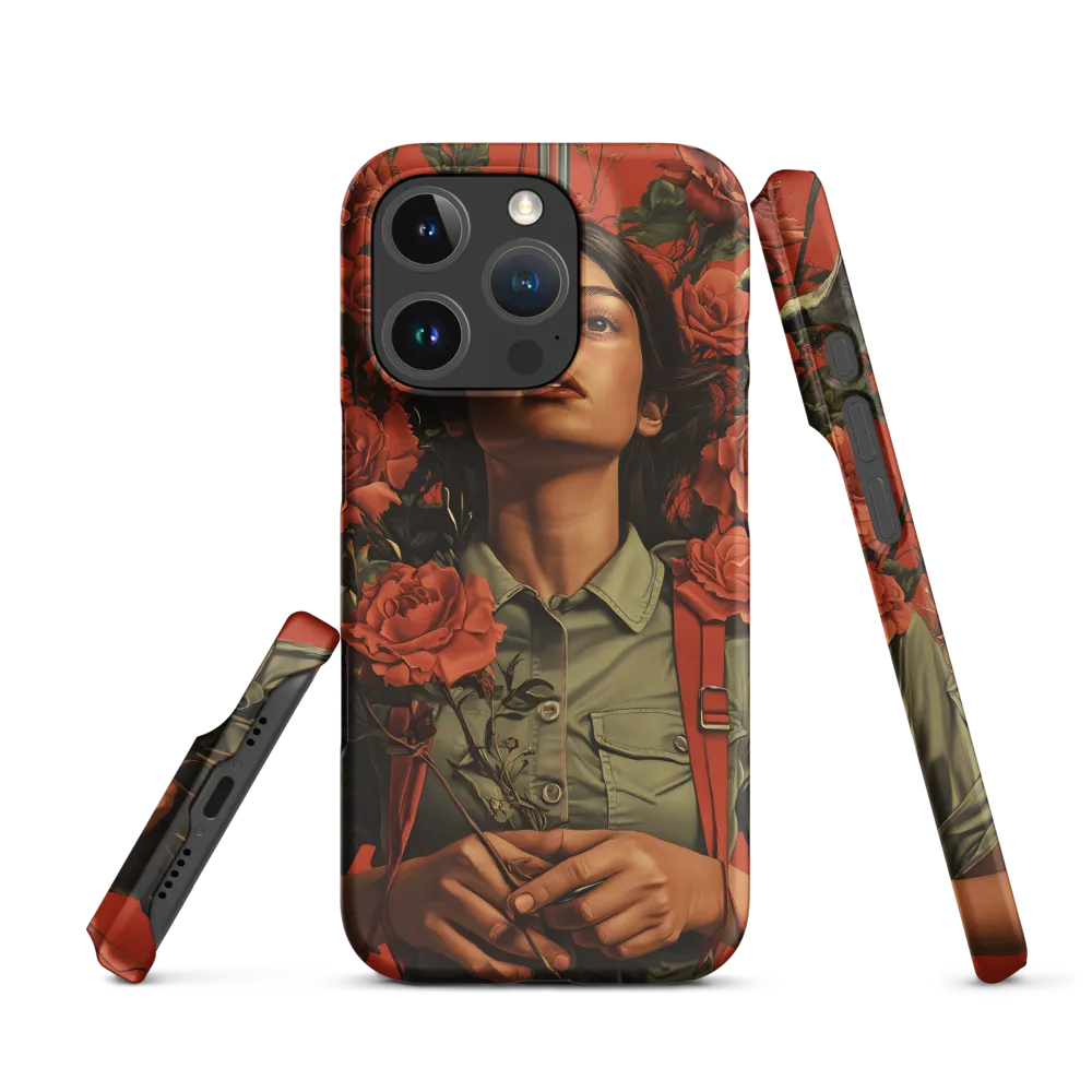 Harmony and Strength: A Portrait Among Roses
