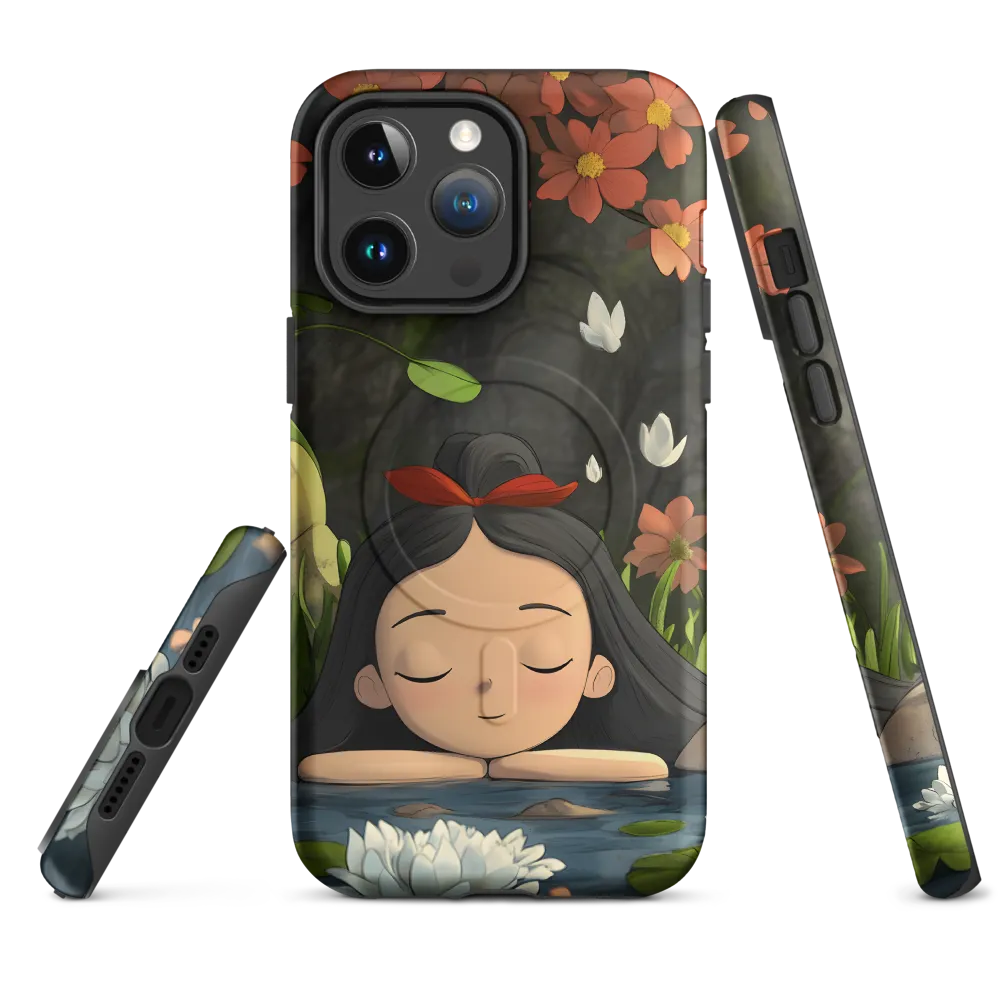 Tranquility by the Waterside | Phone Case |  14 Pro Max | MagSafe® Tough Case | Matte