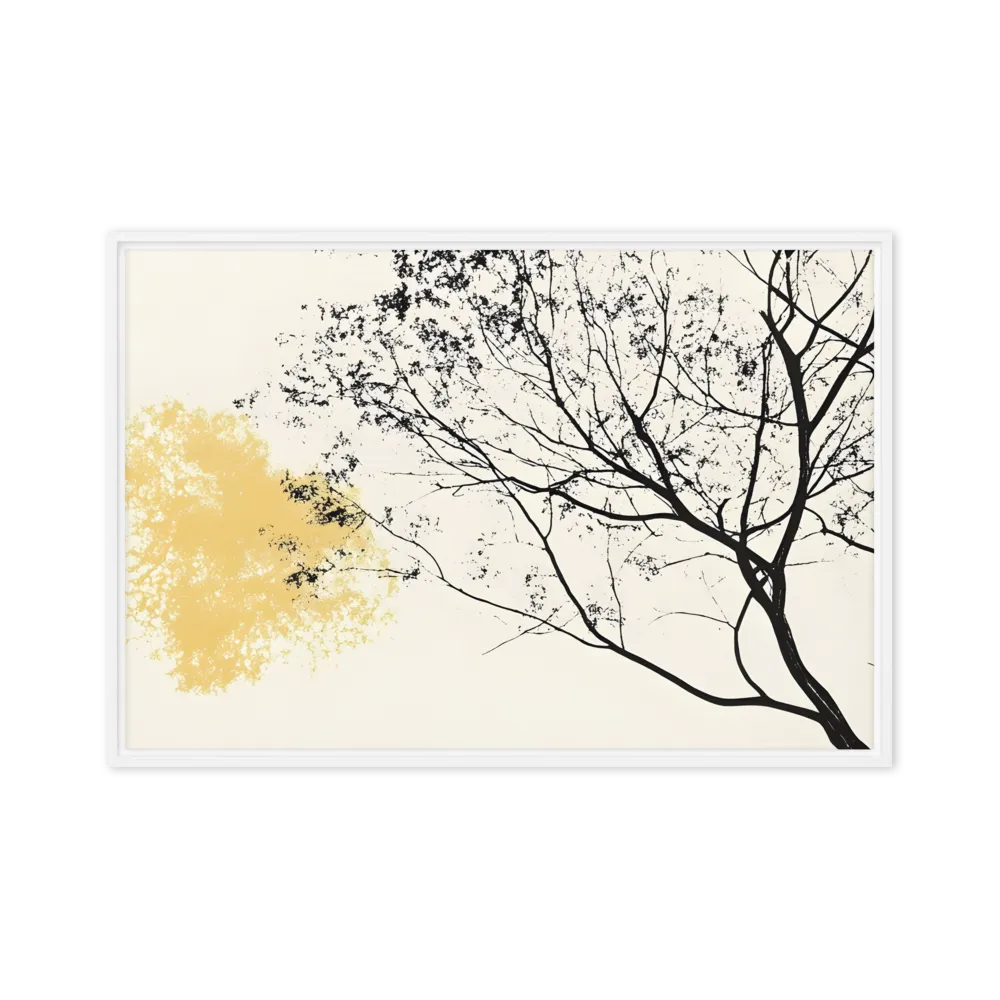 Whispers of Solitude | Canvas with White Frame | 24″×36″