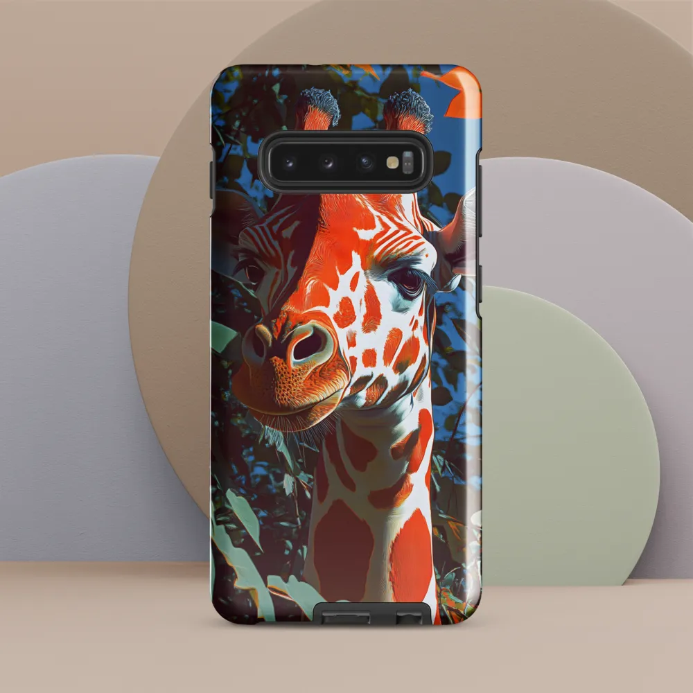 Giraffe in the Lush Canopy | Phone Case |  S10 Plus | Tough Case | Glossy