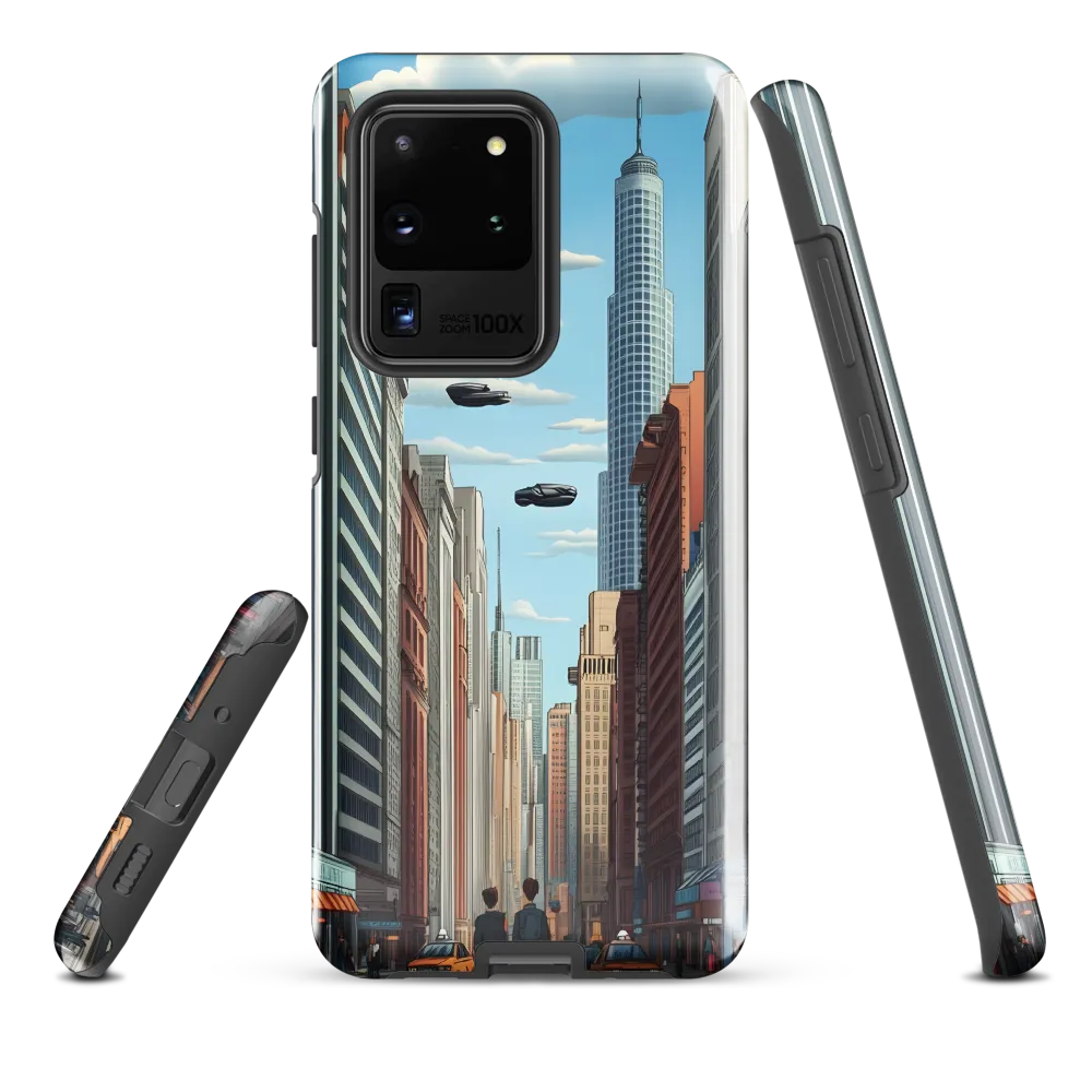 Futuristic Stroll through the Urban Skyline