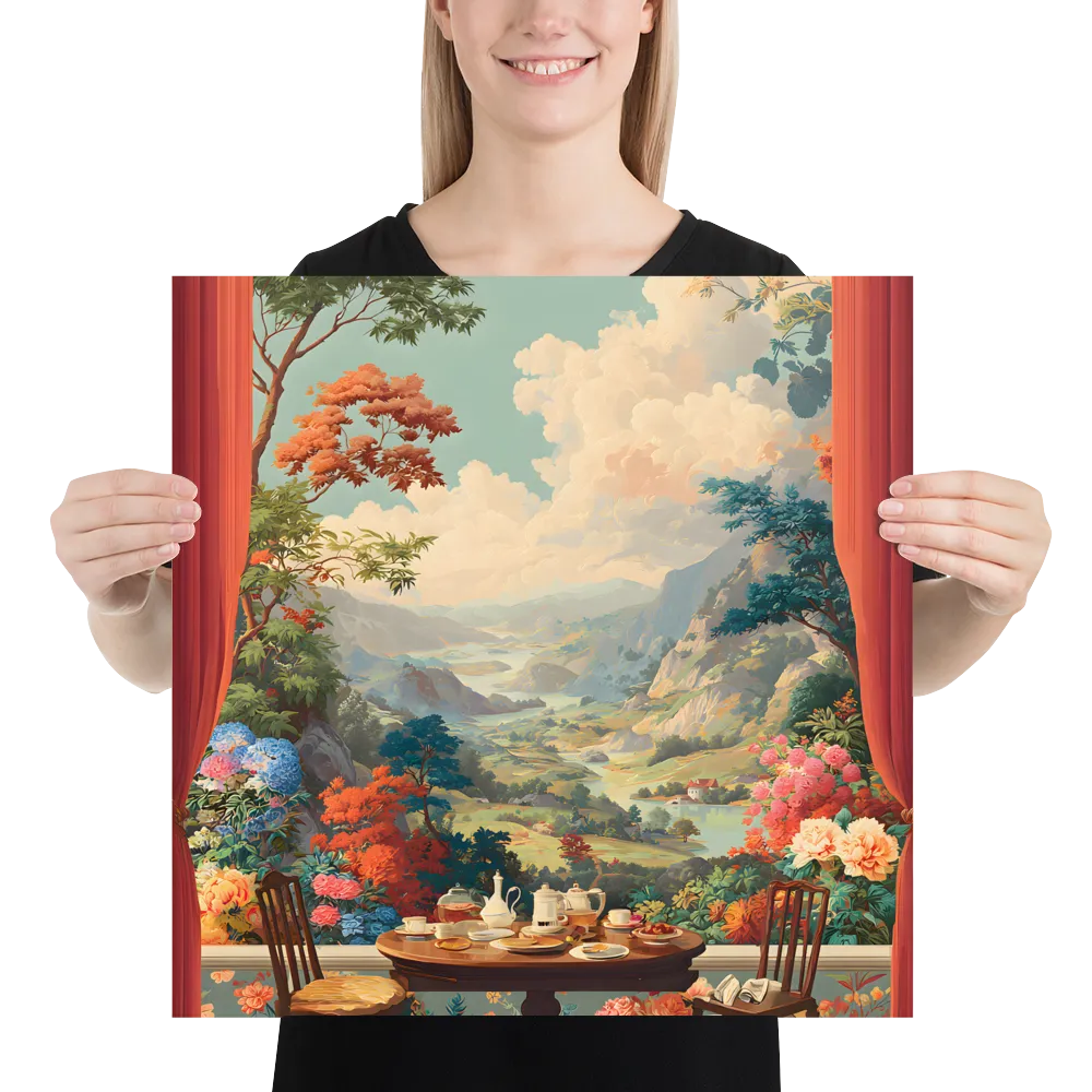Tea-Time Overlook 
 Poster | 18″x 18″