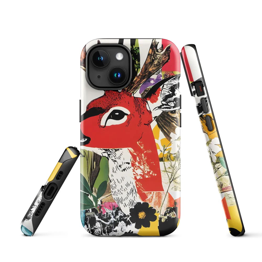 Vibrant Harmony: The Deer in Nature | Phone Case |  15 | Tough Case | Glossy
