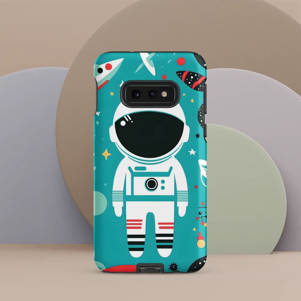 Whimsical Astronaut in Cosmic Wonderland