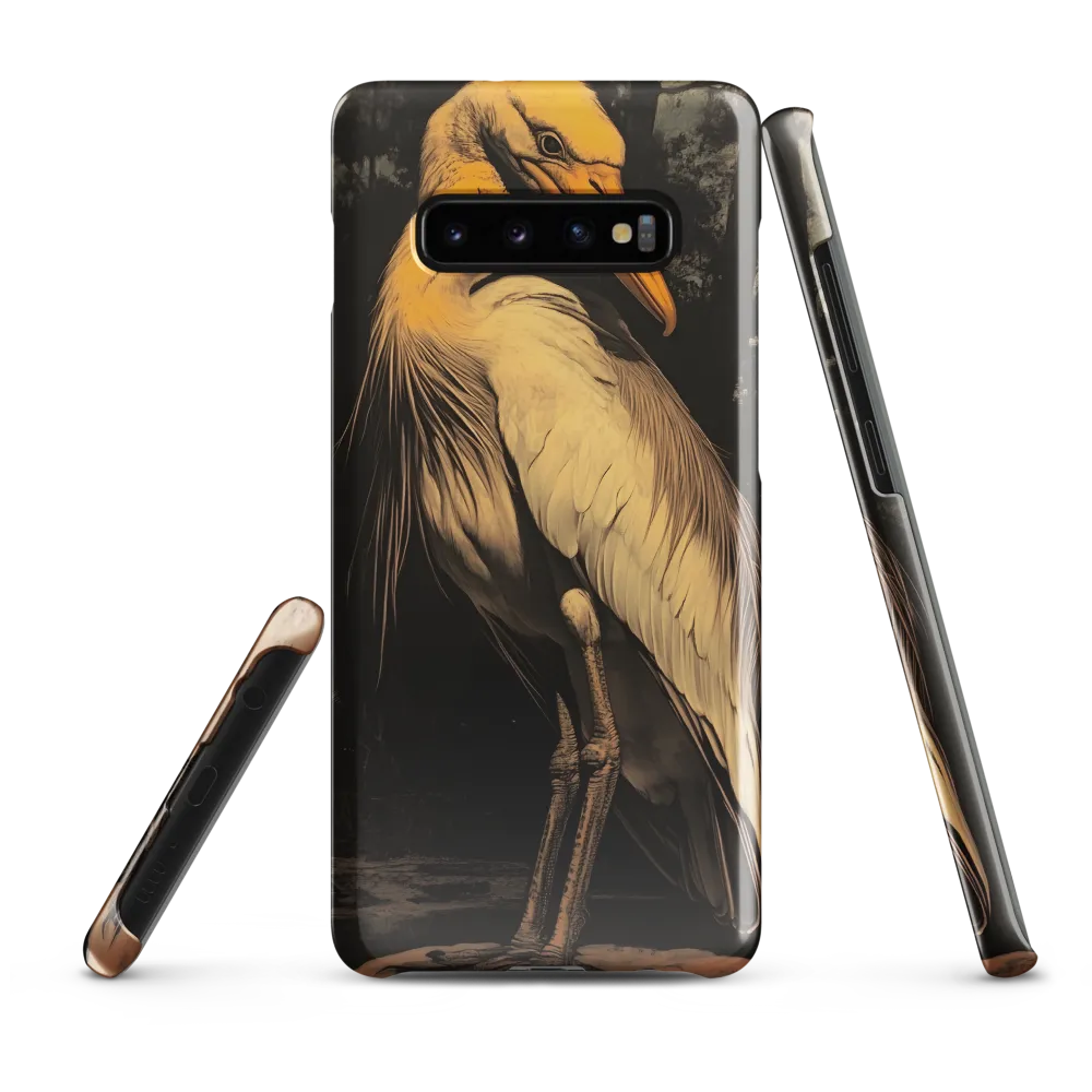 Majestic Egret in Twilight | Phone Case |  S10 Plus | Snap Case | Glossy