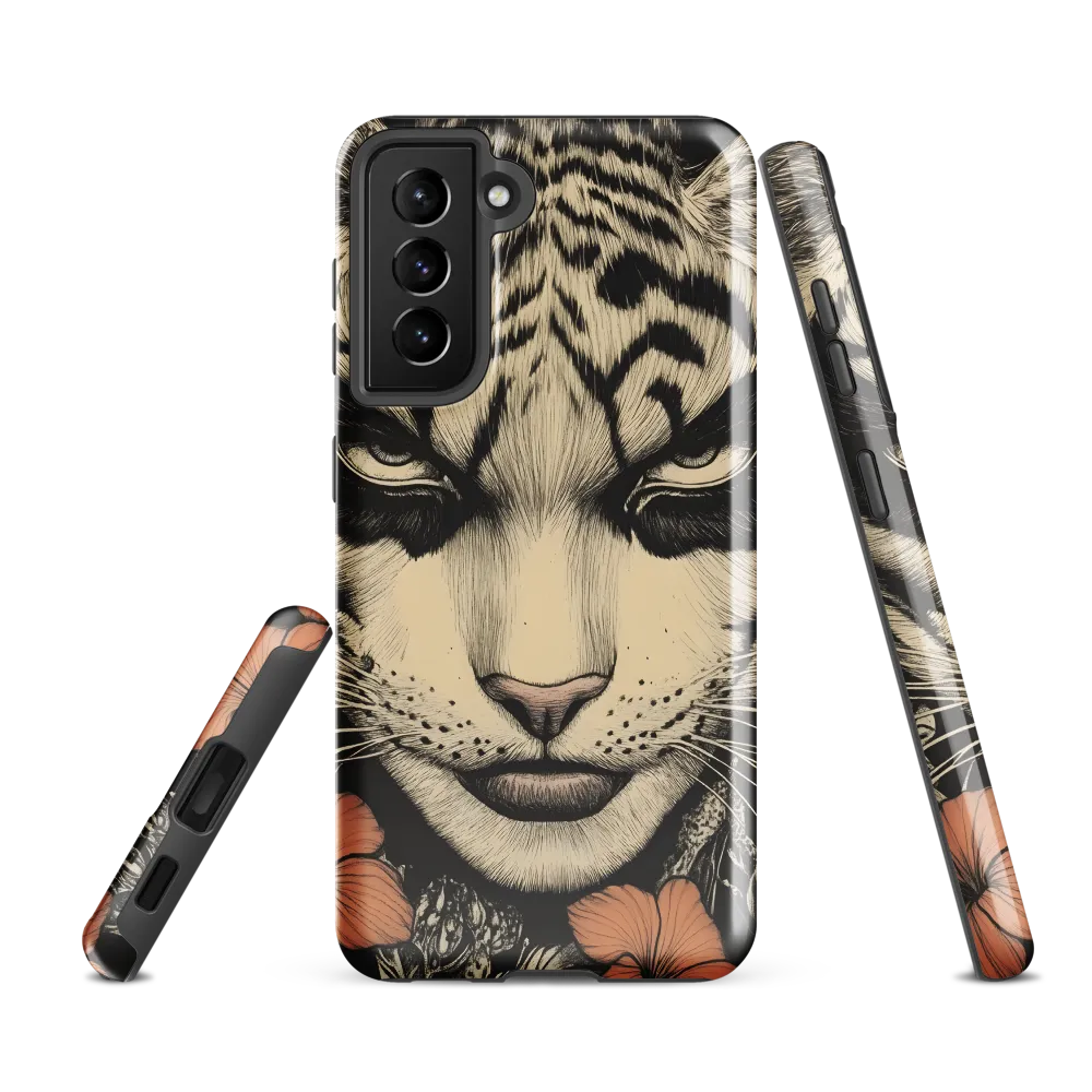 Feline Majesty: The Human-Leopard Connection | Phone Case |  S21 FE | Tough Case | Glossy