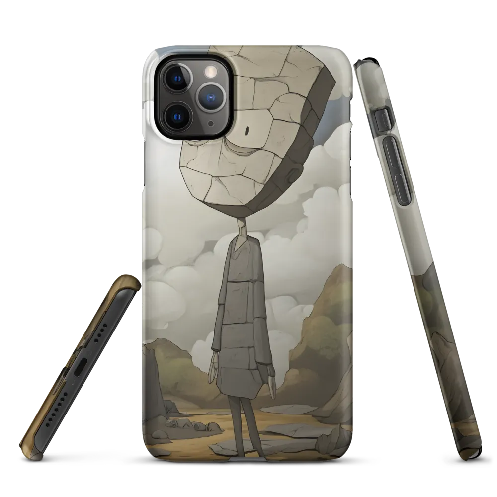 Whimsical Stone Figure in a Rocky Landscape | Phone Case |  11 Pro Max | Snap Case | Matte