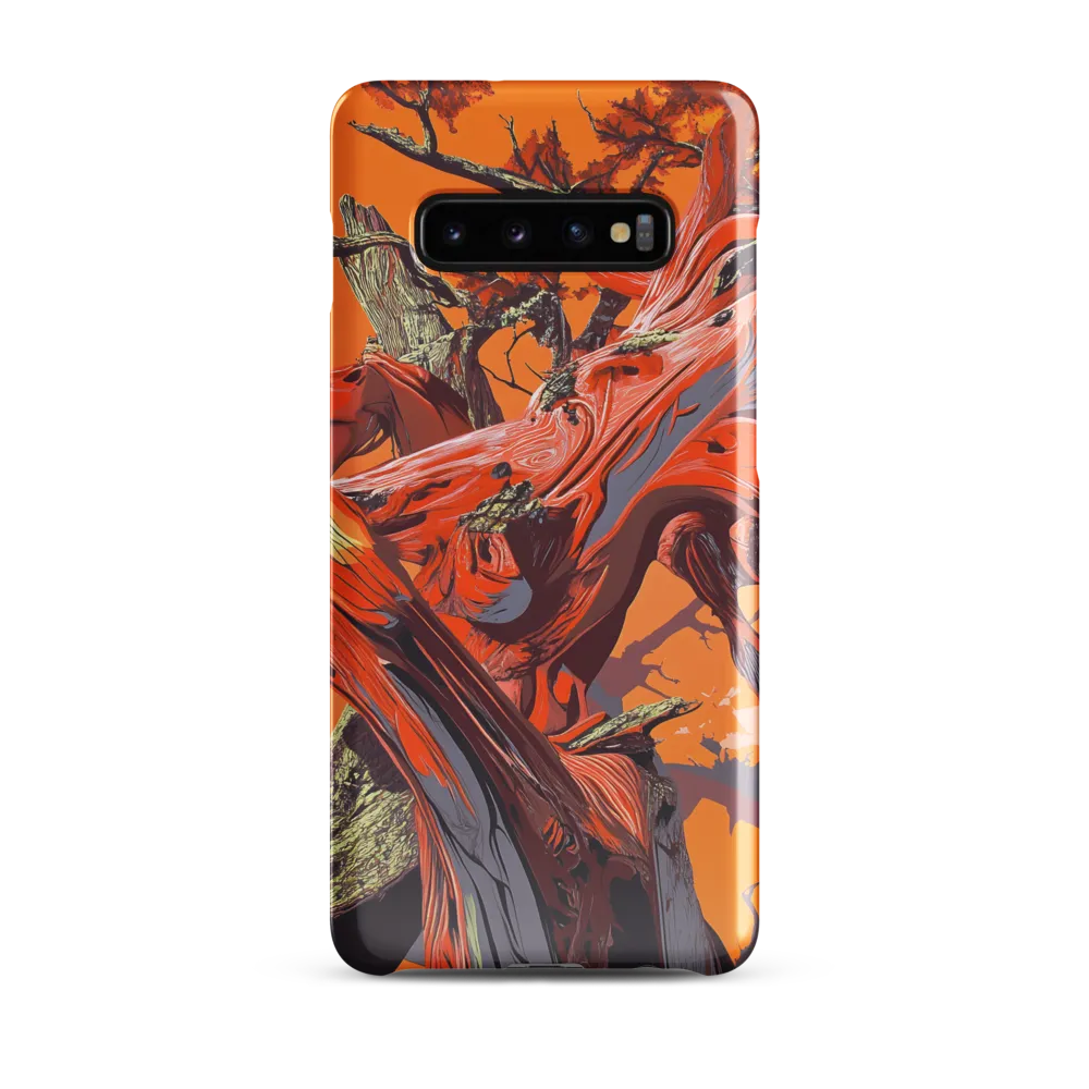 Life in Motion: An Abstract Tree | Phone Case |  S10 Plus | Snap Case | Glossy