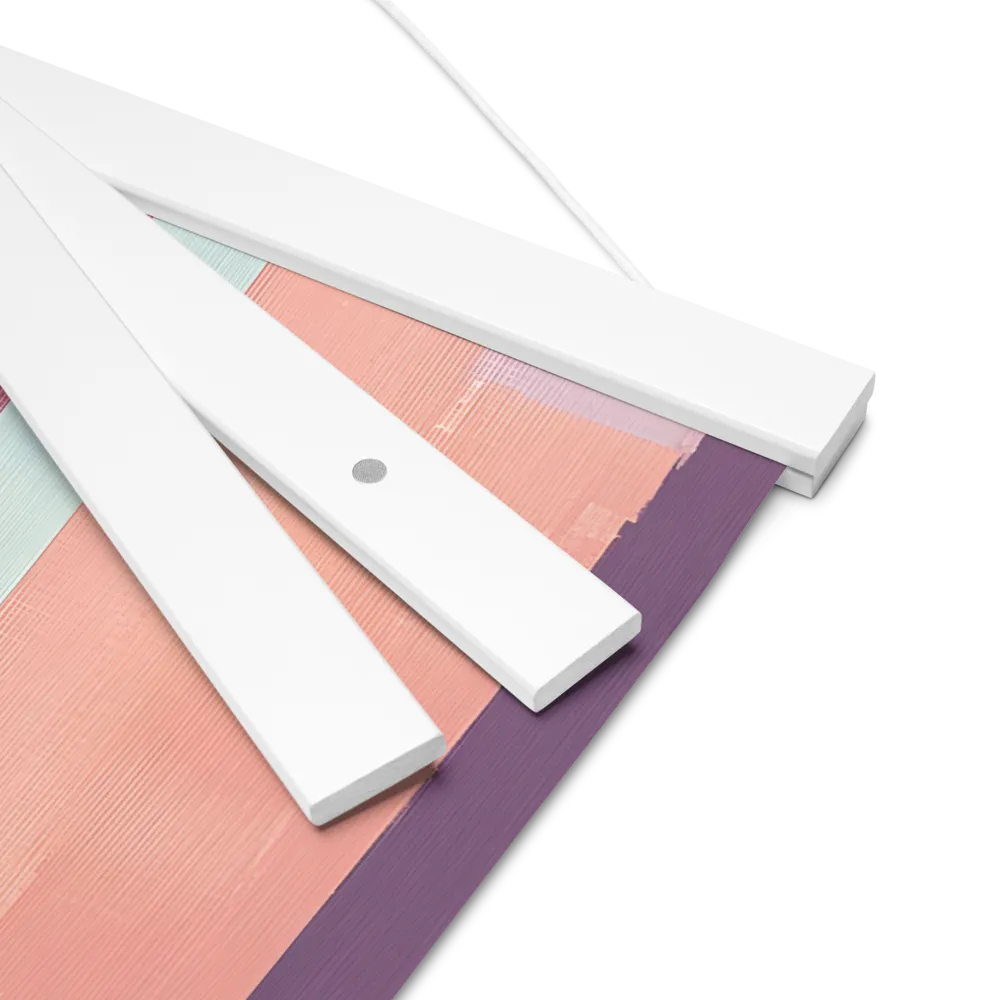 Tranquil Cityscape | Poster With White Wood Hanger | 16″×16″