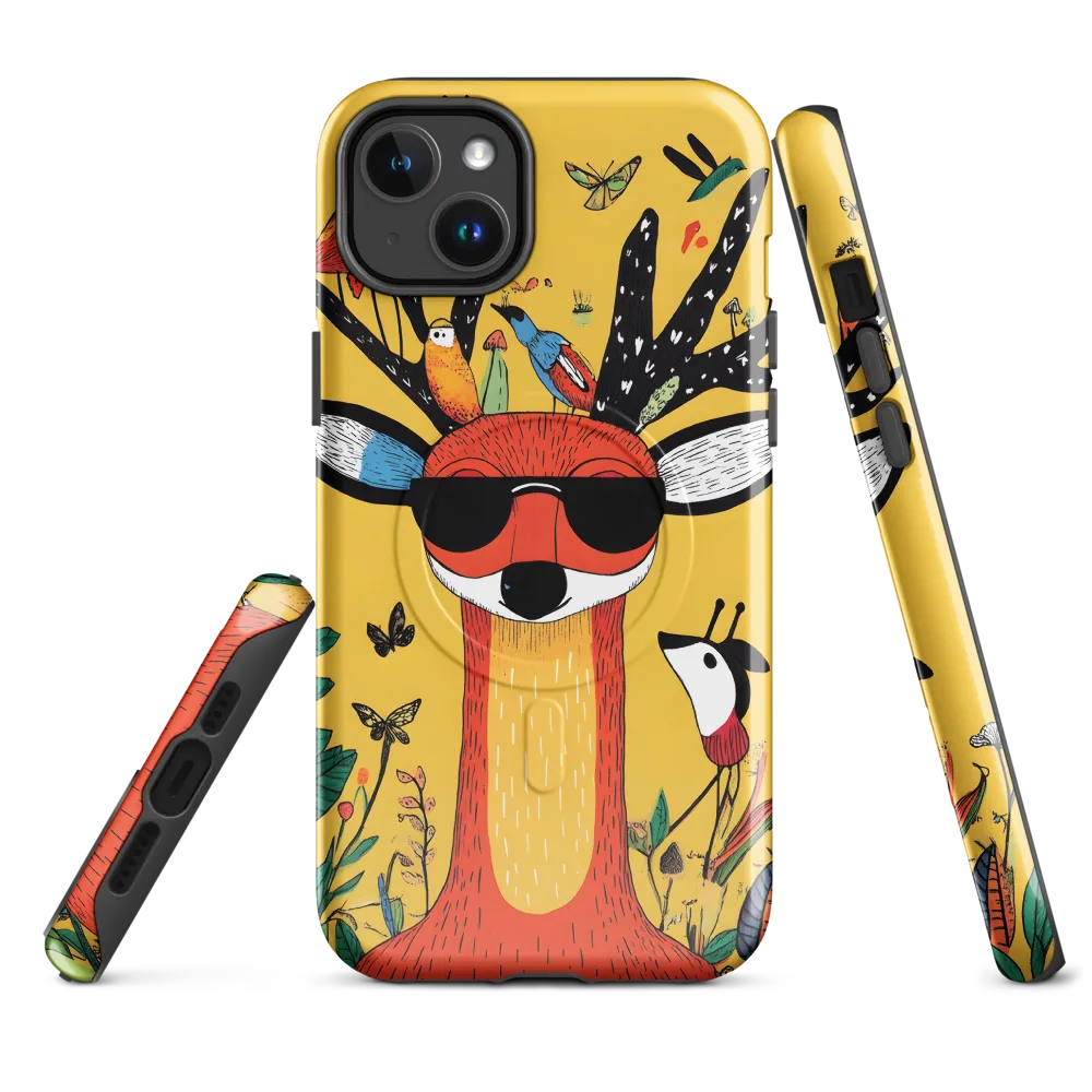 Playful Deer with Sunglasses