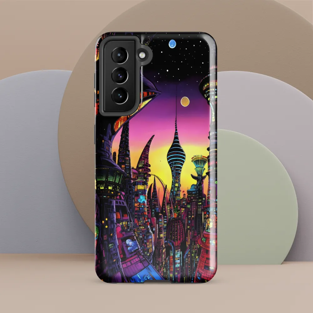 Futuristic Cityscape at Dusk