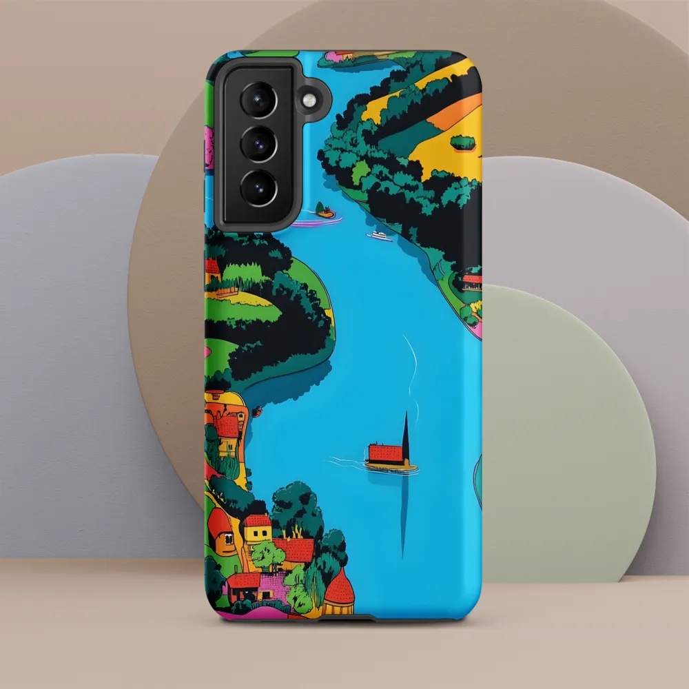Whimsical River Landscape