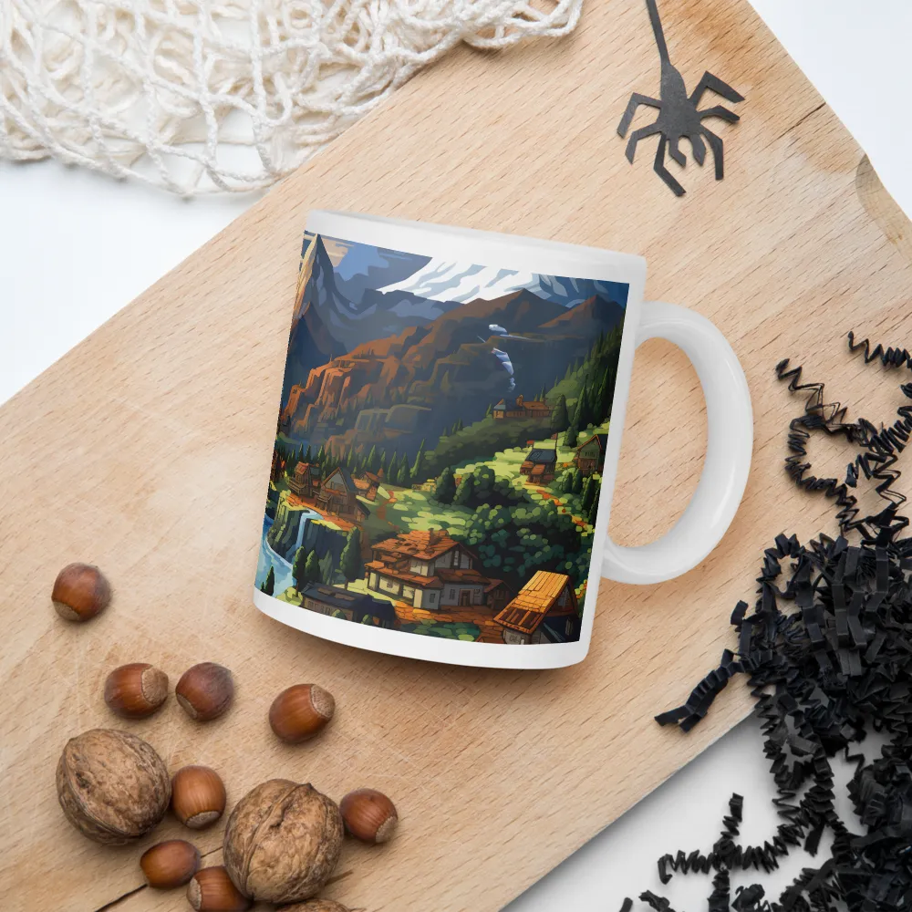 Tranquil Sunset Over Serene Landscape | Mugs | Multiple Sizes & Colors