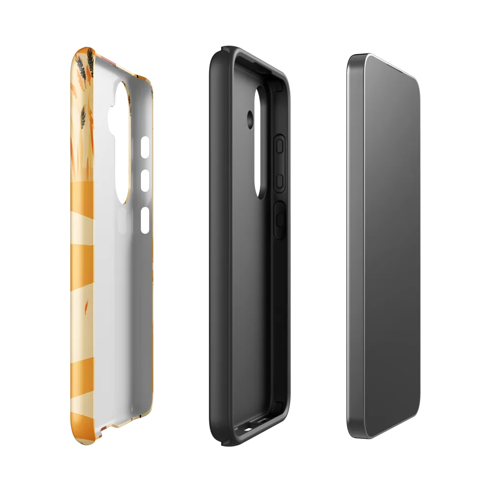 Embracing the Fields: A Floral Journey | Phone Case |  S24 | Tough Case | Glossy