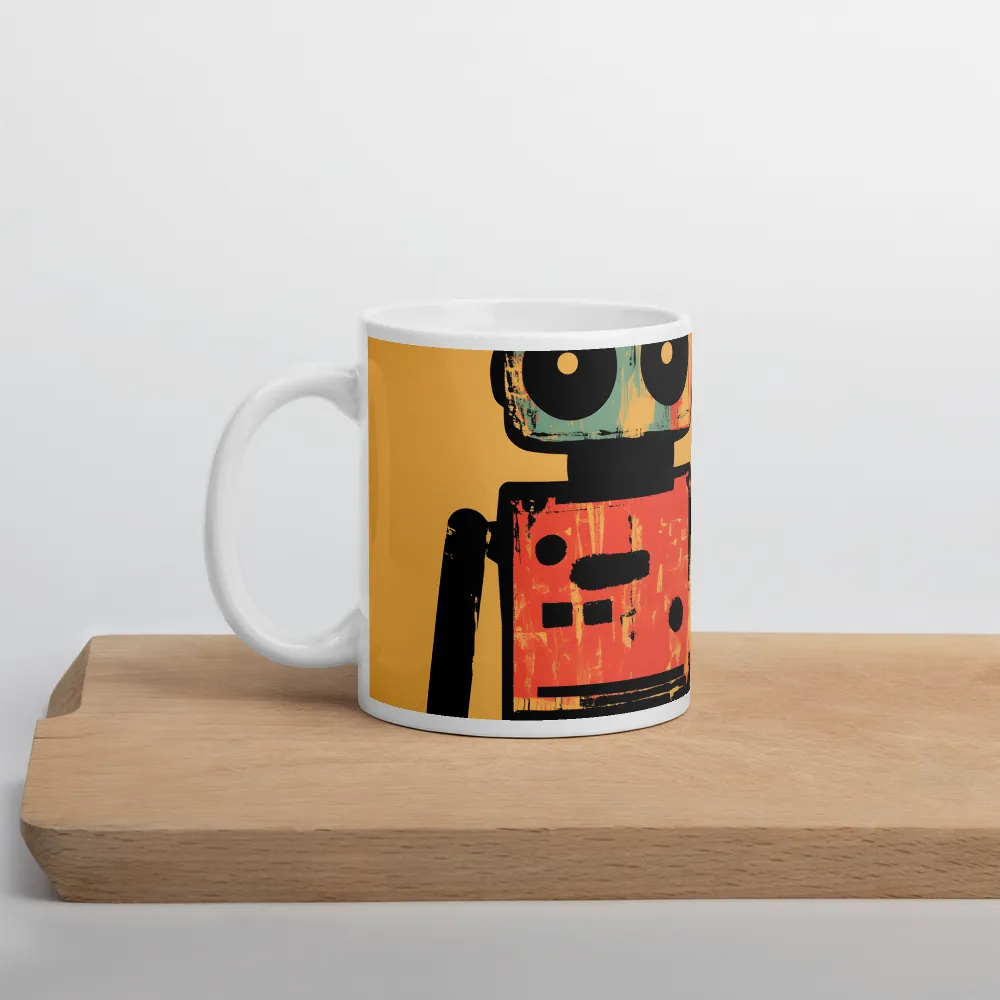 Playful Robot | Mug with White inside | 11 oz