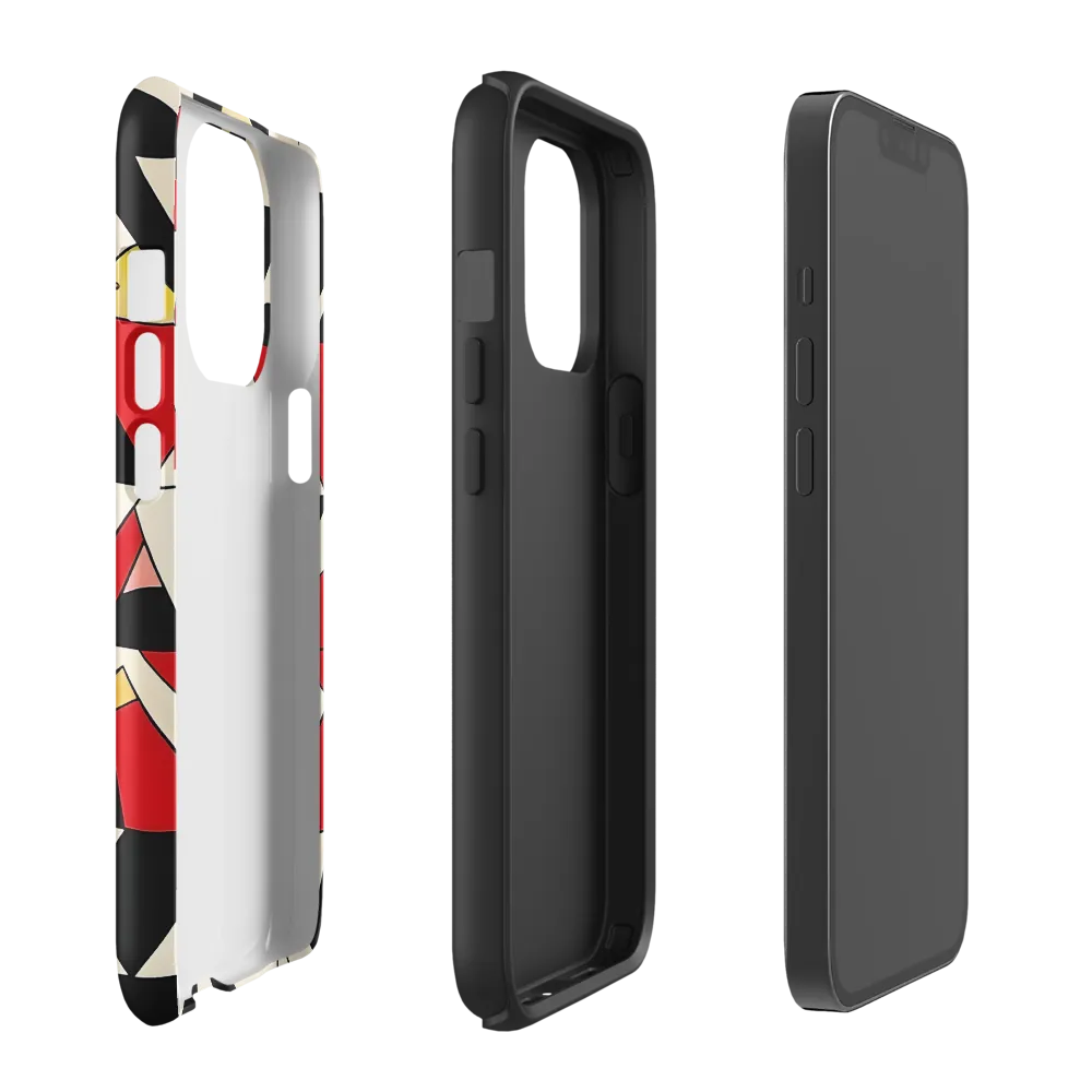 Dynamic Geometric Harmony | Phone Case |  13 Pro | Tough Case | Glossy