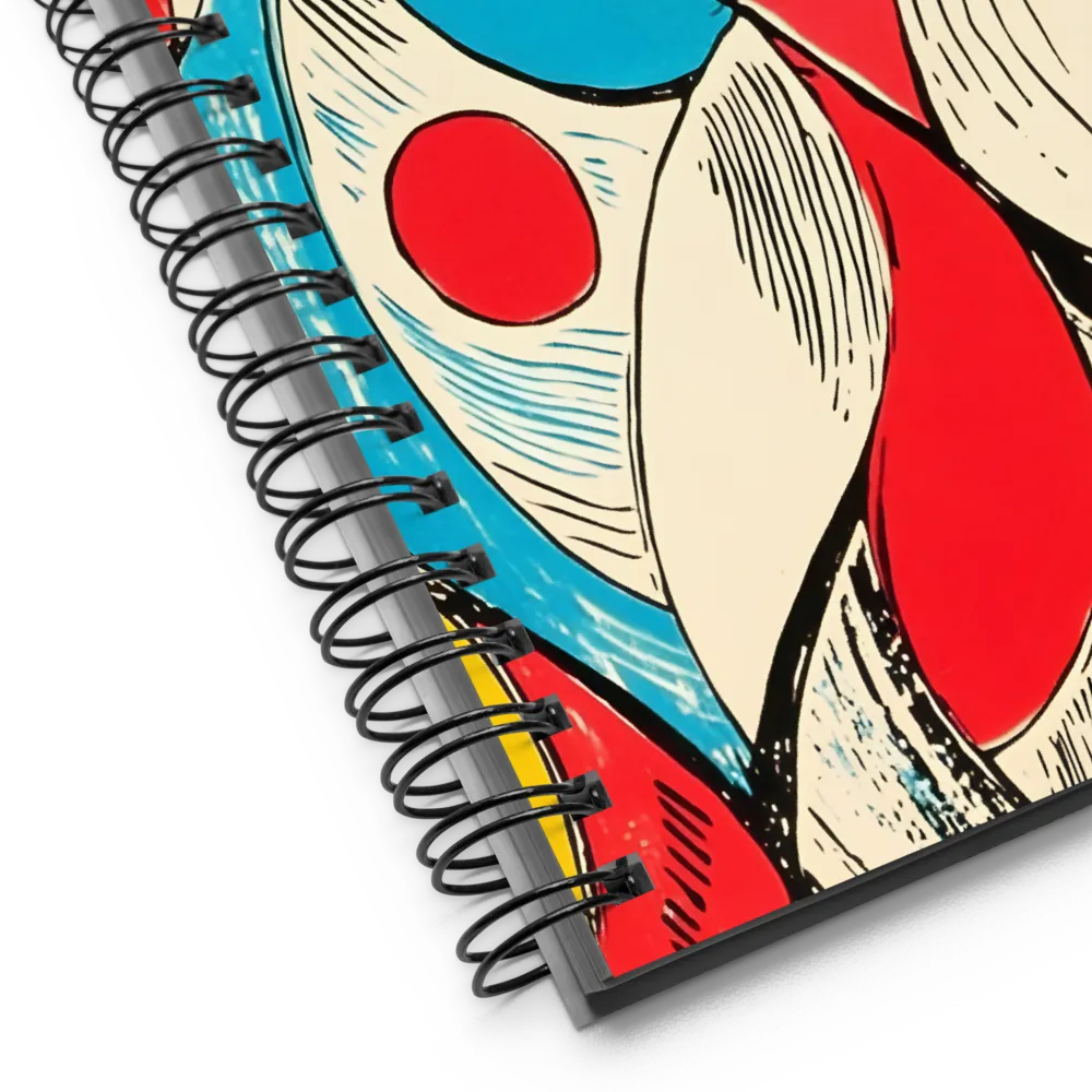 Rhythmic Interplay of Colors | Spiral Notebook