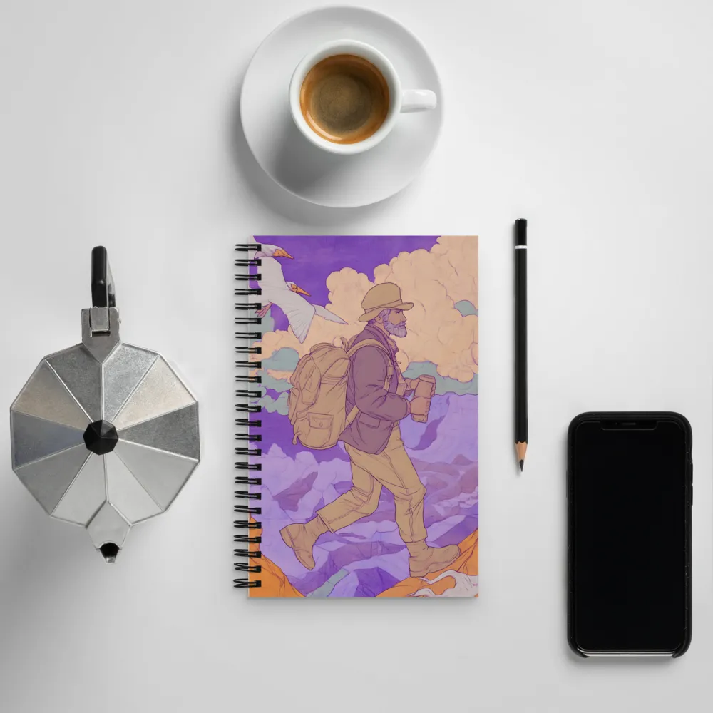 Journey Through the Clouds | Spiral Notebook