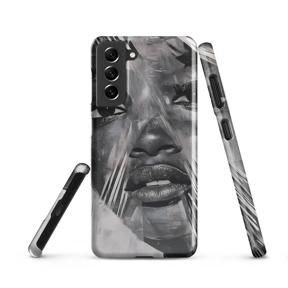 Fragmented Reflections: A Contemporary Portrait | Phone Case |  S21 | Snap Case | Glossy