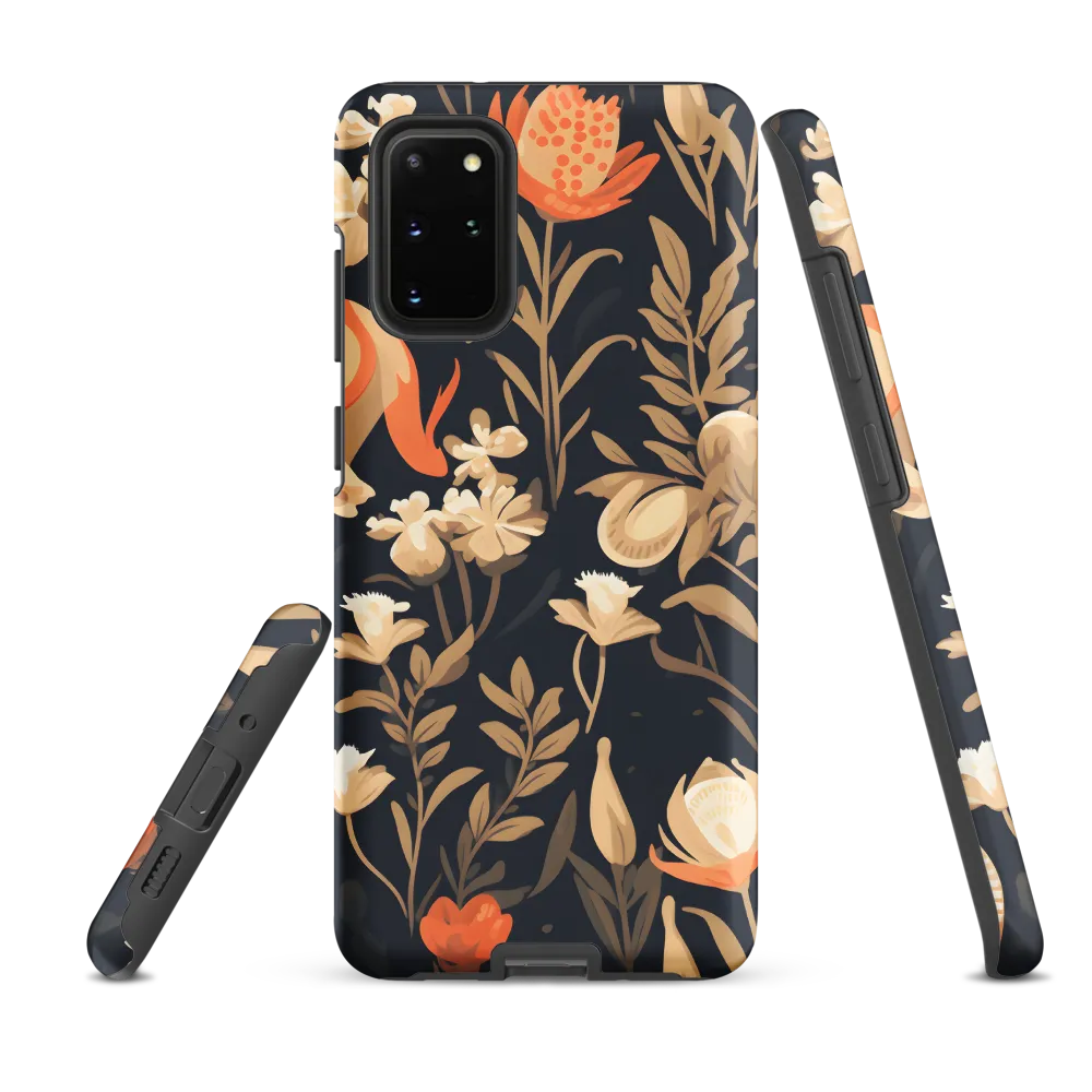 Floral Harmony: A Dance in the Dark