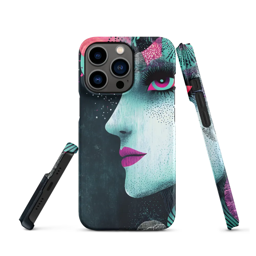 Mystical Beauty in Blue and Pink | Phone Case |  13 Pro | Snap Case | Matte