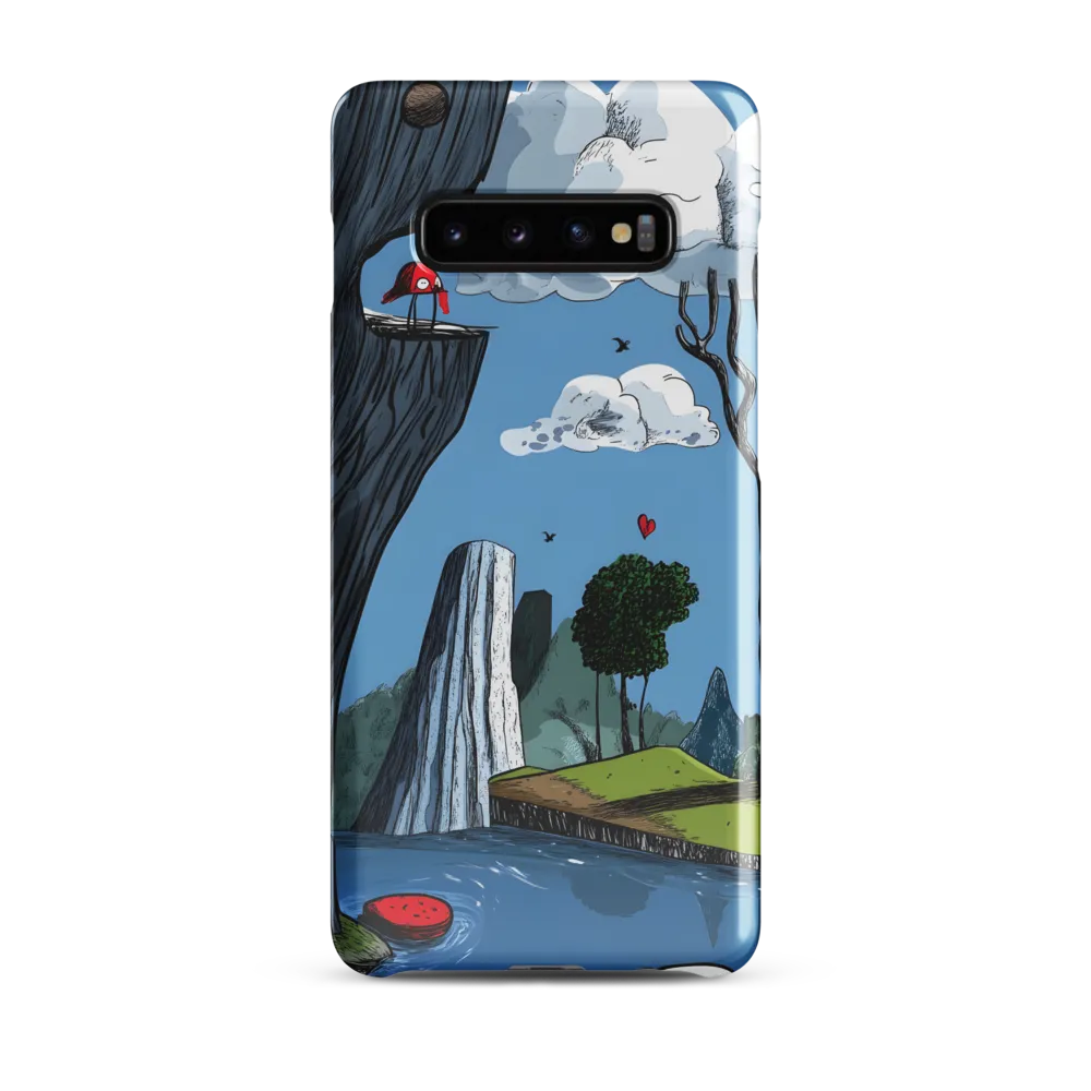 Whimsical Cliffside Reflections | Phone Case |  S10 Plus | Snap Case | Glossy