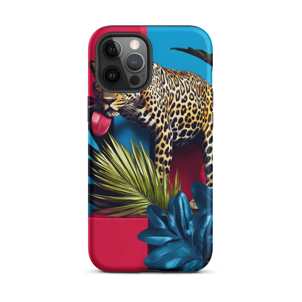 Playful Leopard in Vibrant Paradise