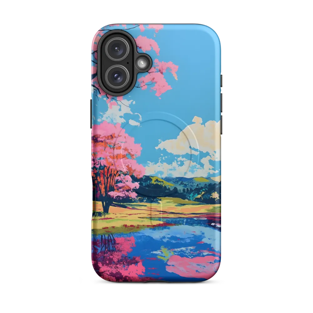Reflections of a Pink Dreamscape | Phone Case |  16 Plus | MagSafe® Tough Case | Matte