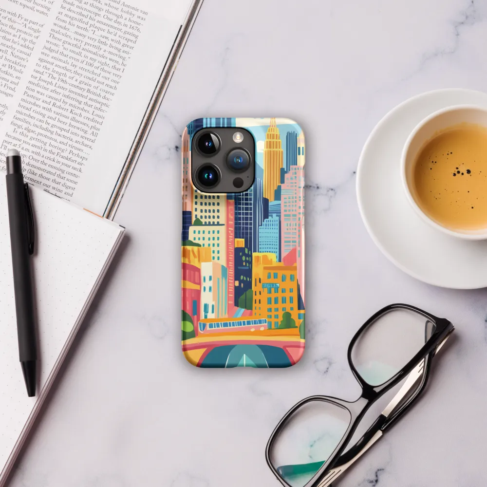 Energetic Cityscape | Phone Case |  15 Pro | Snap Case | Matte