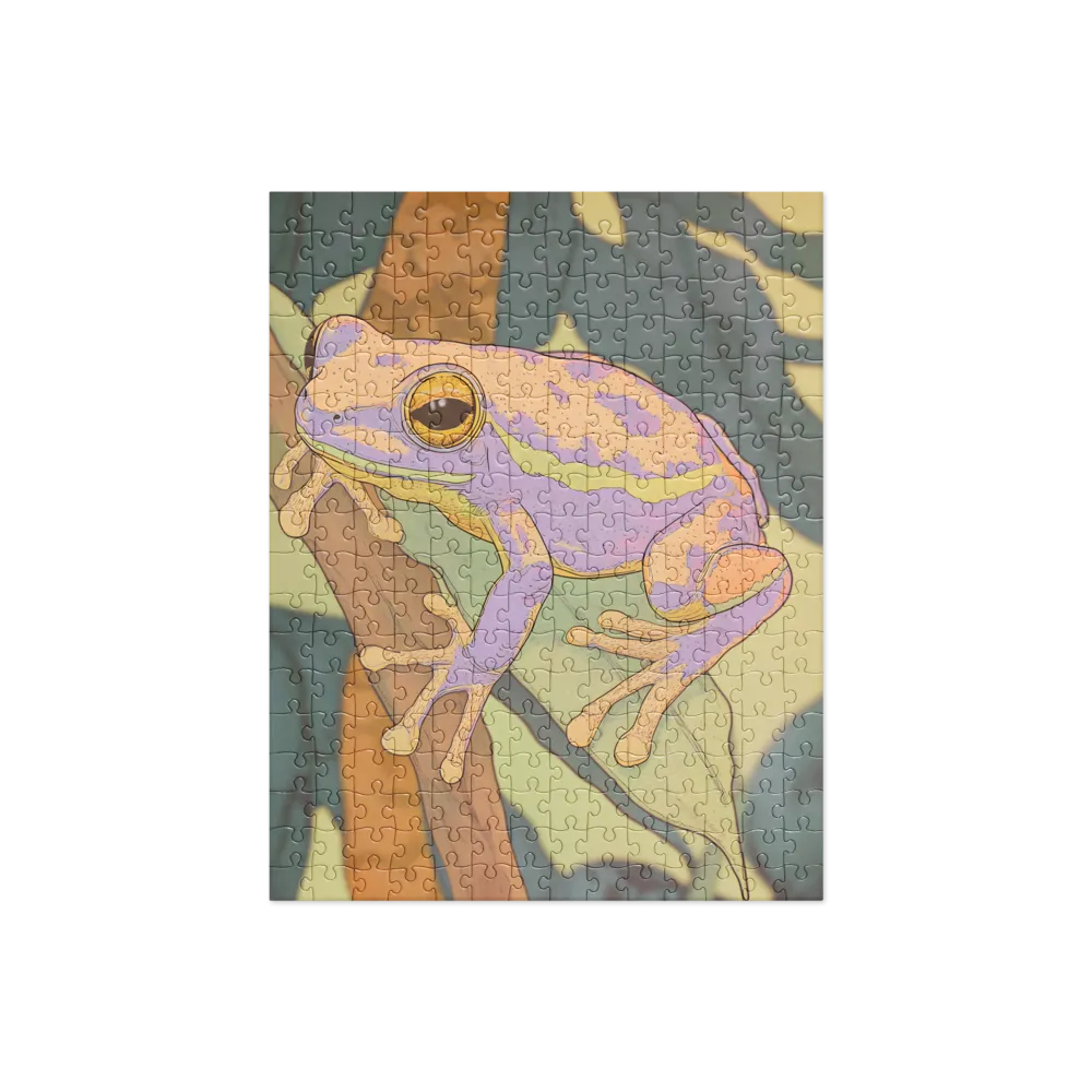 Elegance in Nature: The Vibrant Frog | Jigsaw Puzzle | 252/520 pieces