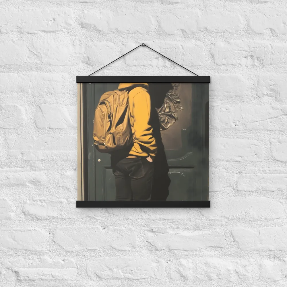 Silent Reflection | Poster With Black Wood Hanger | 16″×16″