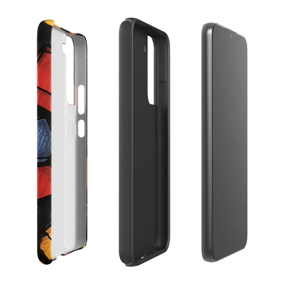 Vibrant Geometry in Motion | Phone Case |  S22 Plus | Tough Case | Matte
