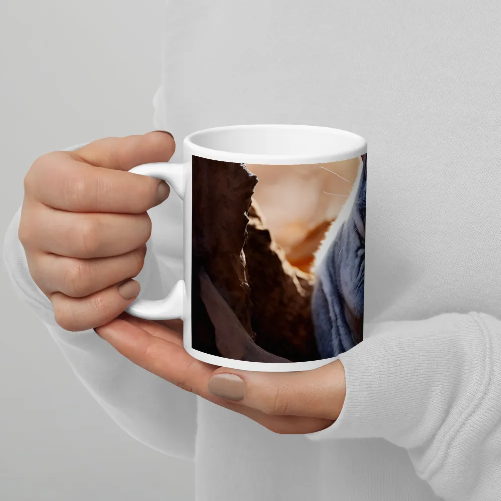 Gentle Whispers of Nature: The Chinchilla | Mug with White inside | 11 oz