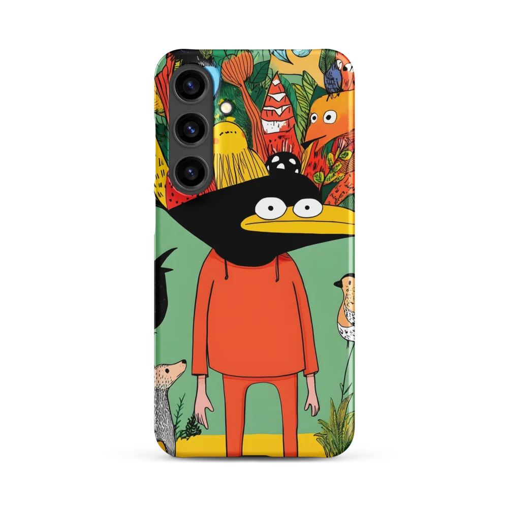 Whimsical Encounter in a Colorful Jungle