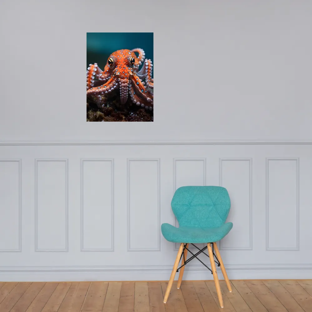 Curiosity of the Deep: The Orange Octopus | Poster | 18″×24″