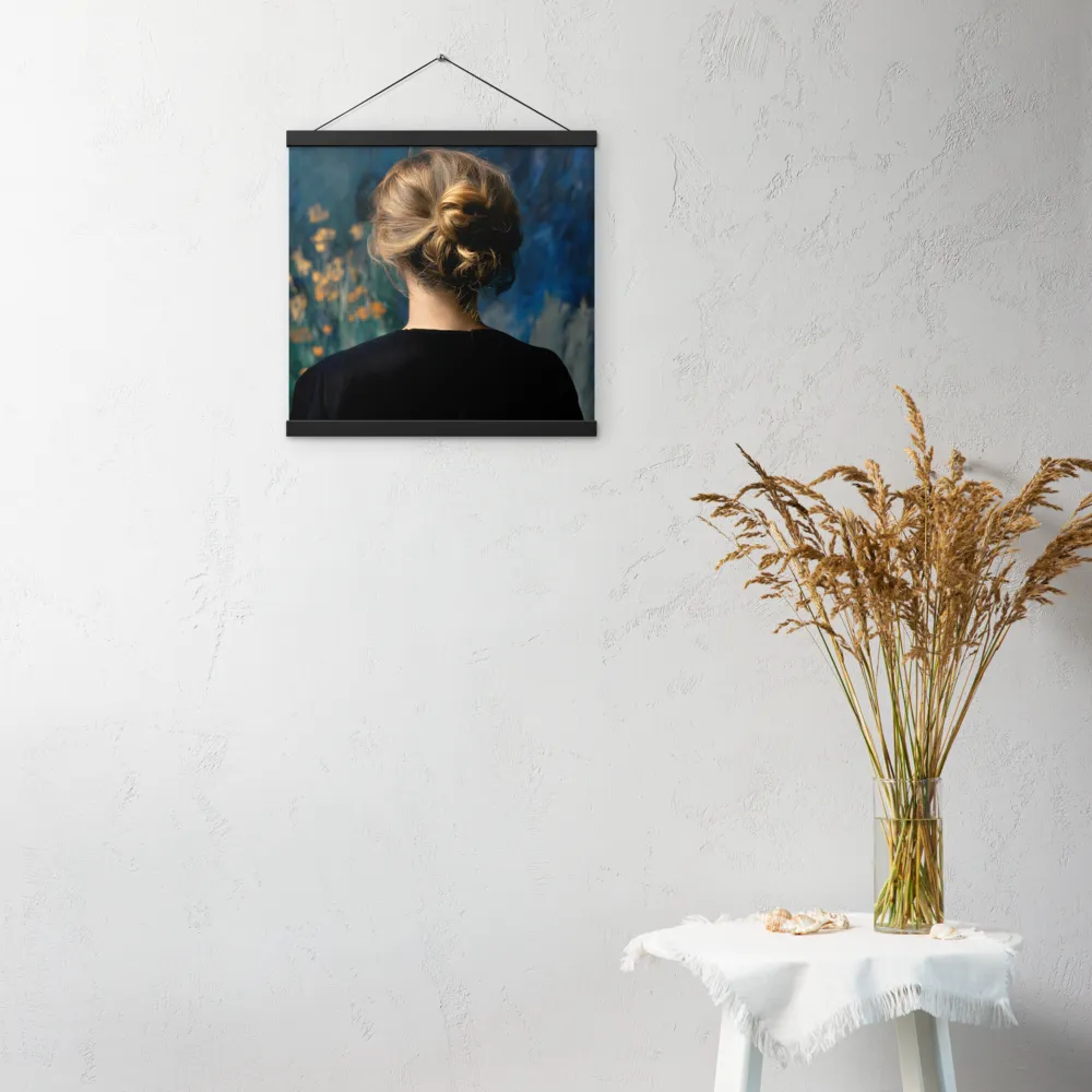 Whispers of Tranquility | Poster With Black Wood Hanger | 16″×16″