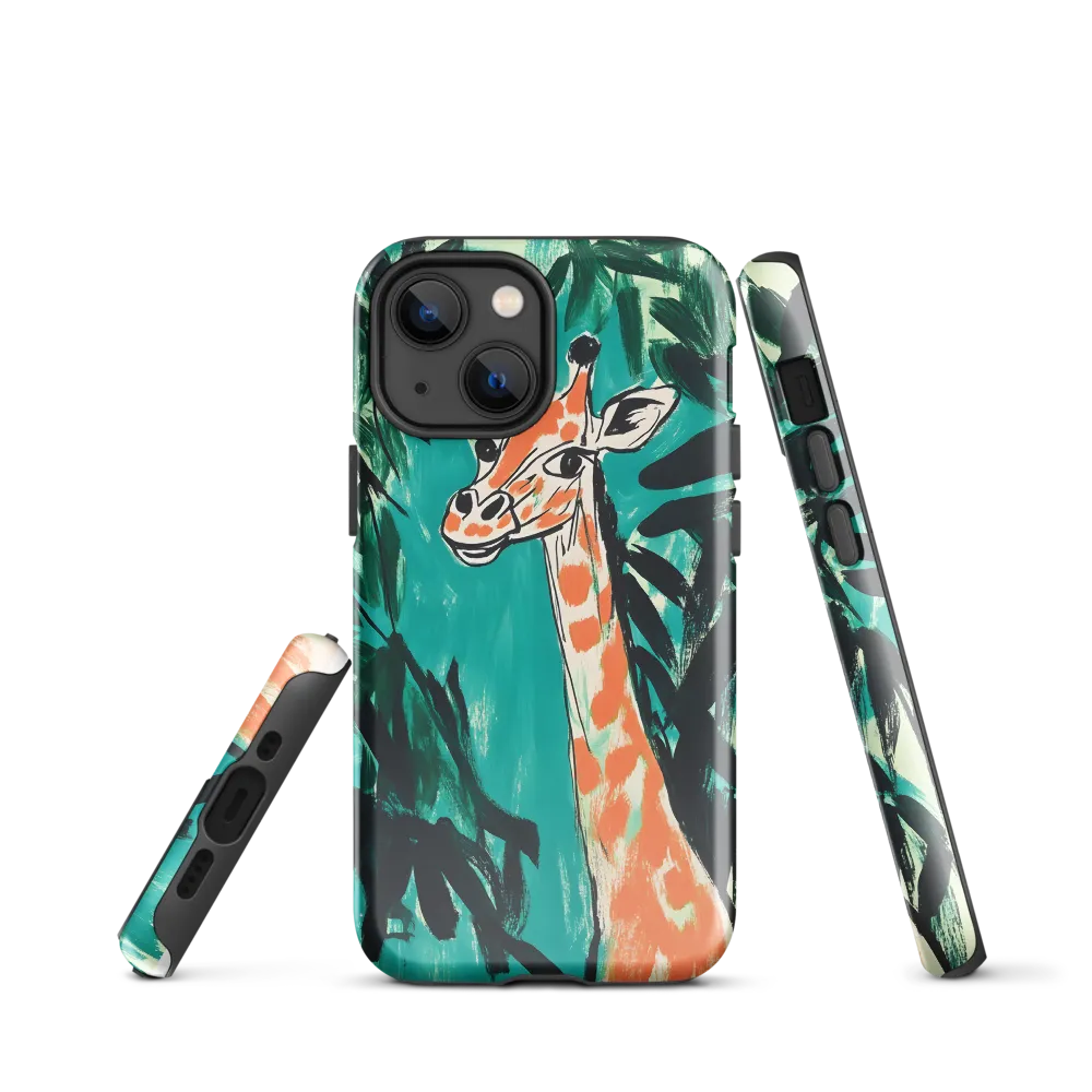 Giraffe in the Teal Canopy
