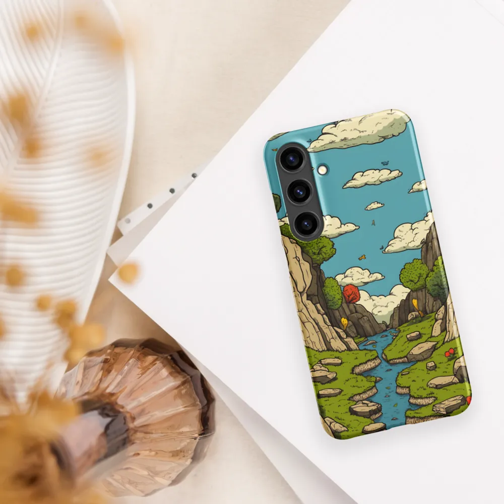 Whimsical Serenity: A Canyon Landscape