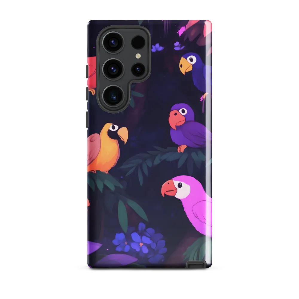 Tropical Parrot Playground | Phone Case |  S23 Ultra | Tough Case | Glossy