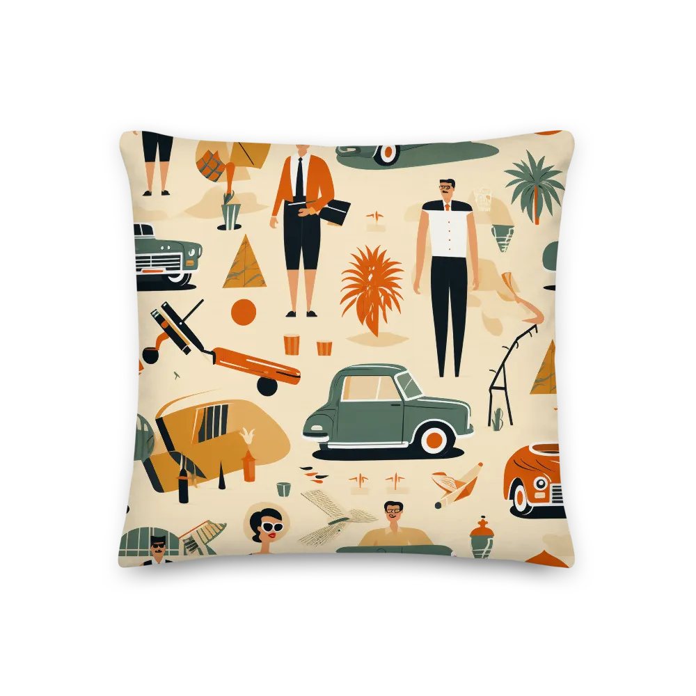 Retro Playfulness | Pillow | 18″×18″