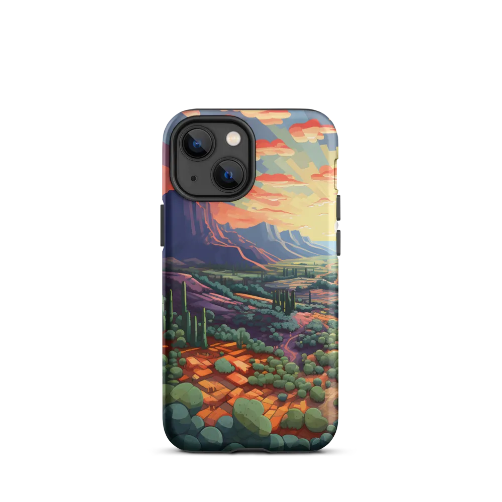 Desert Serenity at Dusk | Phone Case |  13 mini | Tough Case | Matte