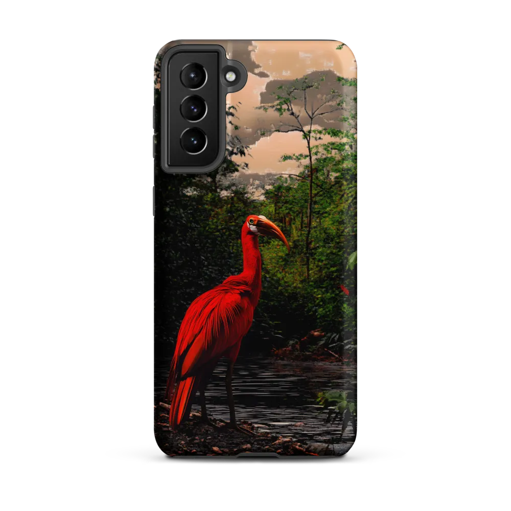Enigmatic Elegance: The Scarlet Observer