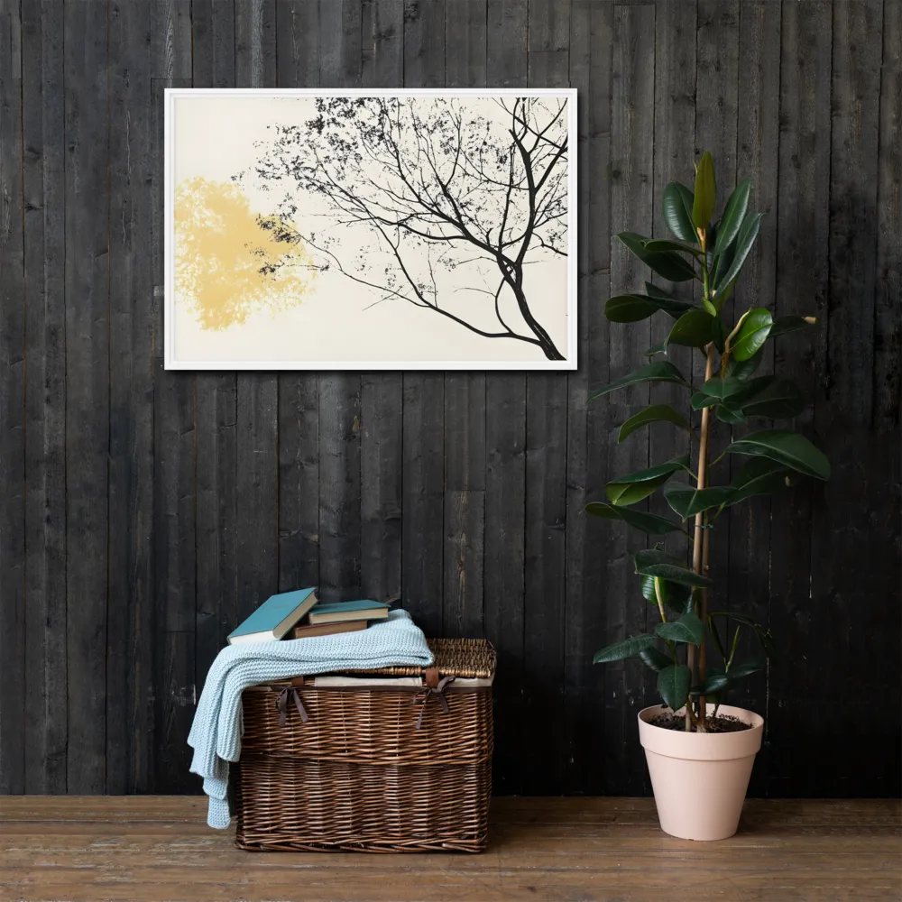 Whispers of Solitude | Canvas with White Frame | 24″×36″